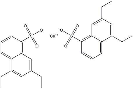 Bis(5,7-diethyl-1-naphthalenesulfonic acid)calcium salt 结构式