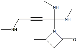 1-(4-(Trimethylaminio)-2-butynyl)-4-methylazetidin-2-one 结构式