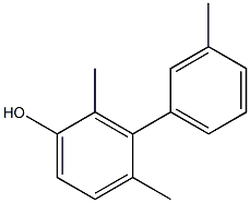 2,4-Dimethyl-3-(3-methylphenyl)phenol 结构式