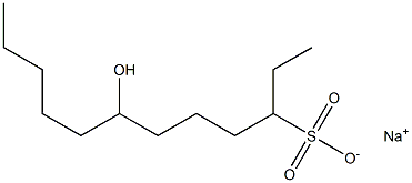 7-Hydroxydodecane-3-sulfonic acid sodium salt 结构式