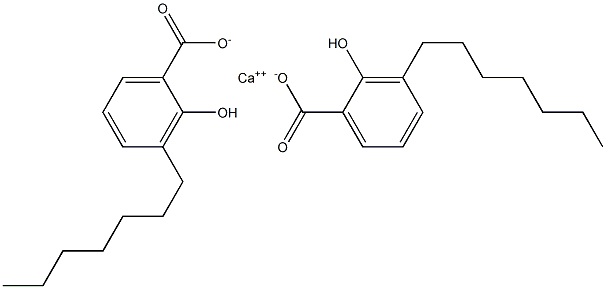 Bis(3-heptyl-2-hydroxybenzoic acid)calcium salt 结构式