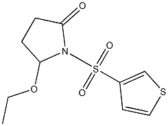 5-Ethoxy-1-(3-thienylsulfonyl)pyrrolidin-2-one 结构式