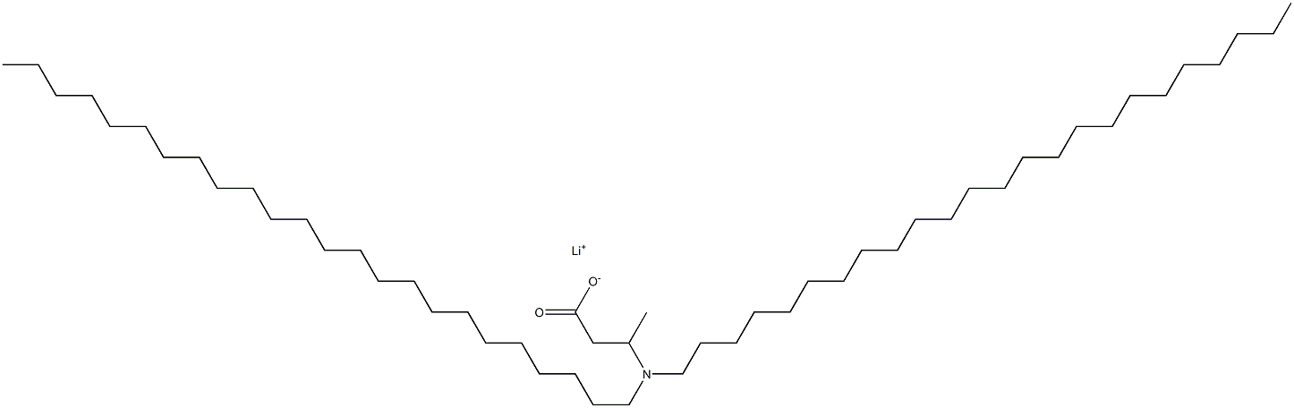3-(Ditetracosylamino)butyric acid lithium salt 结构式