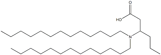 3-(Ditridecylamino)hexanoic acid 结构式