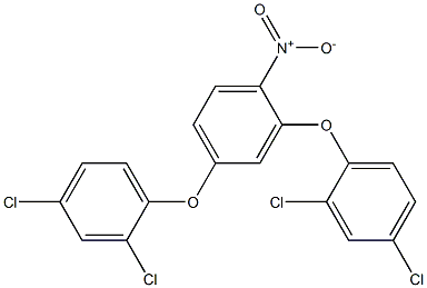 2,4-Bis(2,4-dichlorophenoxy)-1-nitrobenzene 结构式