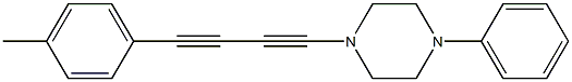 4-(4-Methylphenyl)-1-(4-phenylpiperazino)-1,3-butanediyne 结构式