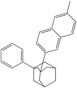 1-Phenyl-3-(6-methyl-2-naphtyl)adamantane 结构式