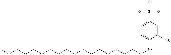 3-Amino-4-octadecylaminobenzenesulfonic acid 结构式