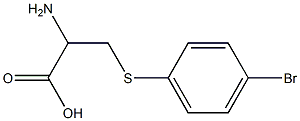 3-[(4-Bromophenyl)thio]-2-aminopropionic acid 结构式