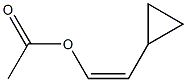 Acetic acid (Z)-2-cyclopropylethenyl ester 结构式