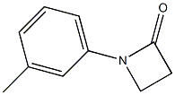1-(3-Methylphenyl)azetidin-2-one 结构式