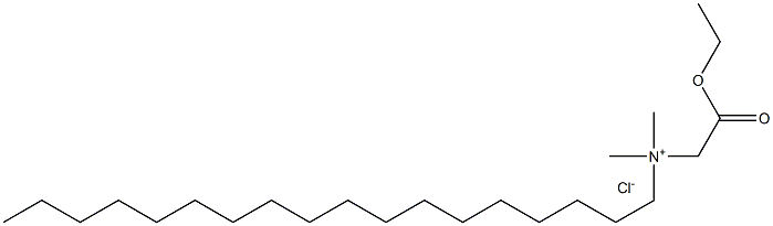 N-Ethoxycarbonylmethyl-N,N-dimethylactadecylammonium chloride 结构式