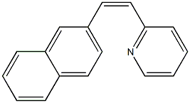 (Z)-1-(2-Naphthyl)-2-(pyridin-2-yl)ethene 结构式