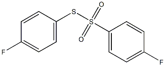 4-Fluorobenzenethiosulfonic acid S-(4-fluorophenyl) ester 结构式