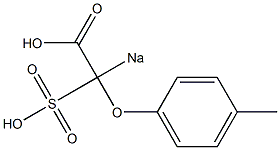 2-Sodiosulfo-4-methylphenoxyacetic acid 结构式