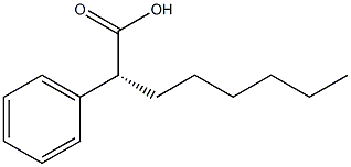 [R,(-)]-2-Phenyloctanoic acid 结构式