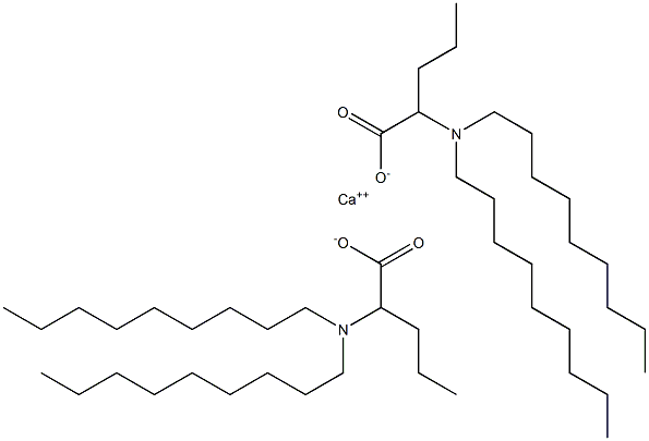 Bis[2-(dinonylamino)valeric acid]calcium salt 结构式