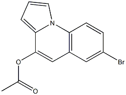 Acetic acid 7-bromopyrrolo[1,2-a]quinolin-4-yl ester 结构式