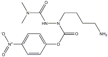 N2-(Dimethylcarbamoyl)-2-azalysine p-nitrophenyl ester 结构式