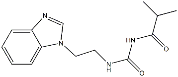 1-[2-(1H-Benzimidazol-1-yl)ethyl]-3-(2-methylpropionyl)urea 结构式