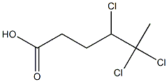 4,5,5-Trichlorohexanoic acid 结构式