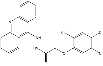 N'-(Acridin-9-yl)-2-(2,4,5-trichlorophenoxy)acetohydrazide 结构式