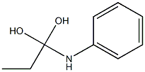 N-(1,1-Dihydroxypropyl)aniline 结构式