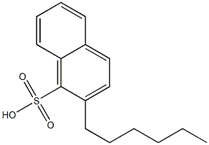2-Hexyl-1-naphthalenesulfonic acid 结构式