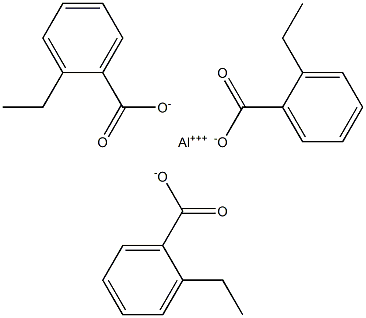 Tris(2-ethylbenzoic acid)aluminum salt 结构式