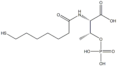 O-Phosphono-N-(7-mercaptoheptanoyl)threonine 结构式