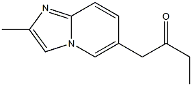 2-Methyl-6-(2-oxobutyl)imidazo[1,2-a]pyridine 结构式