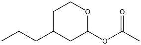 2-Acetyloxy-4-propyltetrahydro-2H-pyran 结构式