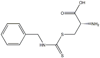 (S)-2-Amino-3-[benzylamino(thiocarbonyl)thio]propionic acid 结构式