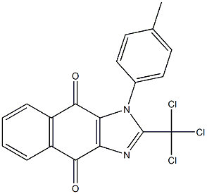 1-(4-Methylphenyl)-2-trichloromethyl-1H-naphth[2,3-d]imidazole-4,9-dione 结构式