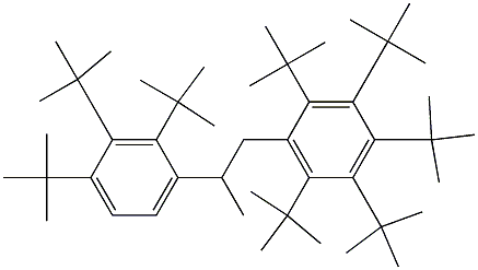 1-(Penta-tert-butylphenyl)-2-(2,3,4-tri-tert-butylphenyl)propane 结构式