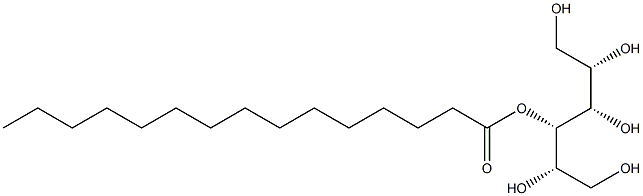 L-Mannitol 4-pentadecanoate 结构式