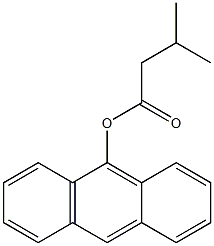 3-Methylbutanoic acid (anthracen-9-yl) ester 结构式