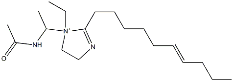 1-[1-(Acetylamino)ethyl]-2-(6-decenyl)-1-ethyl-2-imidazoline-1-ium 结构式