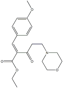 2-(4-Methoxybenzylidene)-3-oxo-5-morpholinopentanoic acid ethyl ester 结构式