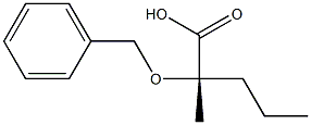 (2S)-2-Benzyloxy-2-methylvaleric acid 结构式