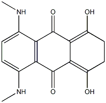 2,3-Dihydro-1,4-dihydroxy-5,8-bis(methylamino)-9,10-anthracenedione 结构式