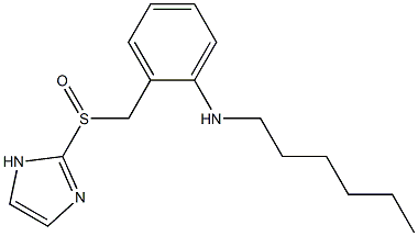 N-Hexyl-2-[(1H-imidazol-2-yl)sulfinylmethyl]aniline 结构式
