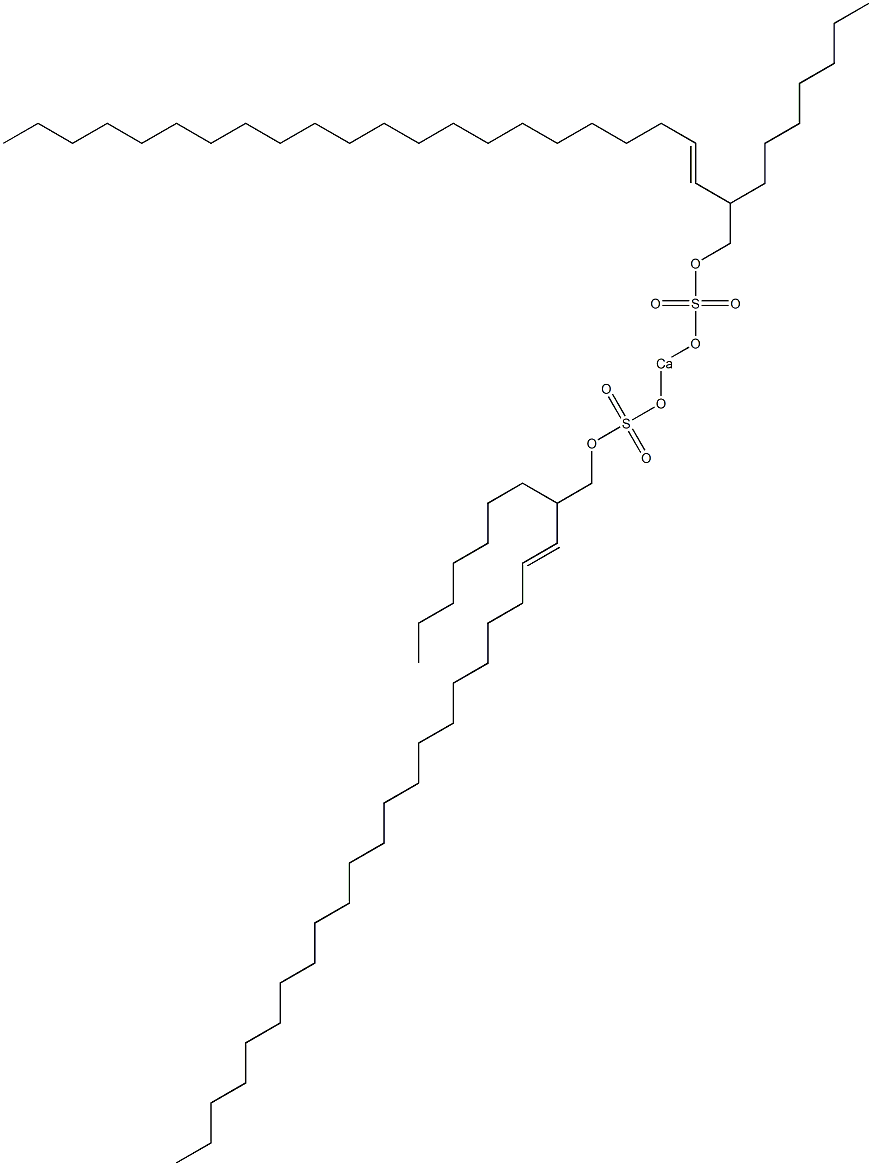 Bis(2-heptyl-3-tetracosenyloxysulfonyloxy)calcium 结构式