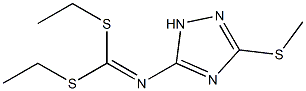 (3-Methylthio-1H-1,2,4-triazol-5-yl)imidodithiocarbonic acid diethyl ester 结构式