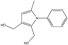 5-Methyl-1-phenyl-1H-pyrrole-2,3-dimethanol 结构式