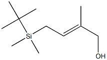 2-Methyl-4-[dimethyl(tert-butyl)silyl]-2-buten-1-ol 结构式