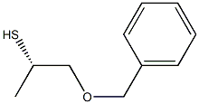 [S,(+)]-1-(Benzyloxy)-2-propanethiol 结构式