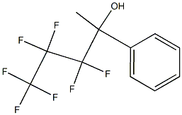 2-Phenyl-3,3,4,4,5,5,5-heptafluoro-2-pentanol 结构式