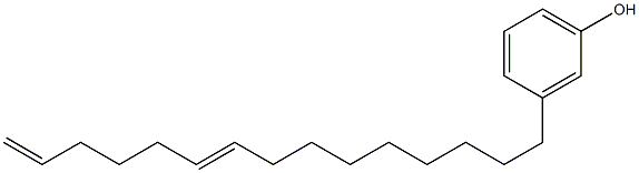 3-(9,14-Pentadecadienyl)phenol 结构式