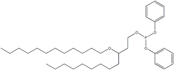 Phosphorous acid 3-(dodecyloxy)dodecyldiphenyl ester 结构式